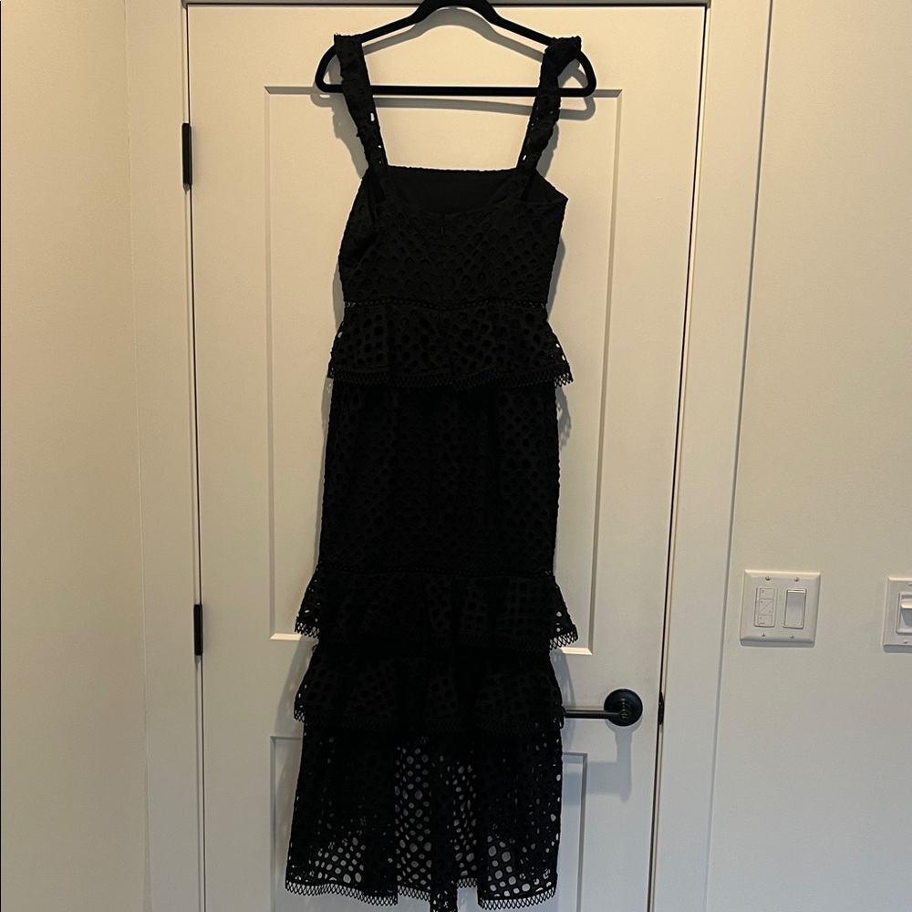 NBD Chic Black Layered Midi Dress - Picture 2 of 8